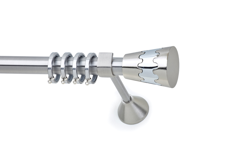 Anartisi Κουρτινόξυλο Φ25 Inox VERANDA Νίκελ Σατινέ